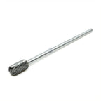 Benchmark Abrasives 6” Cylindrical Ball Nose Shape Double Cut Tungsten Carbide Die Grinder Bits Metal Deburring Tool Rotary Burr, 1/4 Inch Shaft, Engraving Tool for Woodworking Shaping Carving (SC-5)
