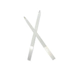 2 PCS Diamond Nail File Double Sided Metal Fingernail Manicure Files for Polish Nail, Removes Nail Ridges 7 Inches