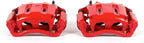Power Stop Front S4996 Pair of High-Temp Red Powder Coated Calipers For Ford F-350 Super Duty 2005-2012, Ford F-450 Super Duty 2011-2012 [Model Specific]