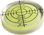 Spirit Level, 32x7mm Horizontal Bubble, 5Pc, Universal, High Precision, Wide Temperature Range, for Camera, Tripod, Woodworking, Medical Equipment, Office Desktop, Clear Green