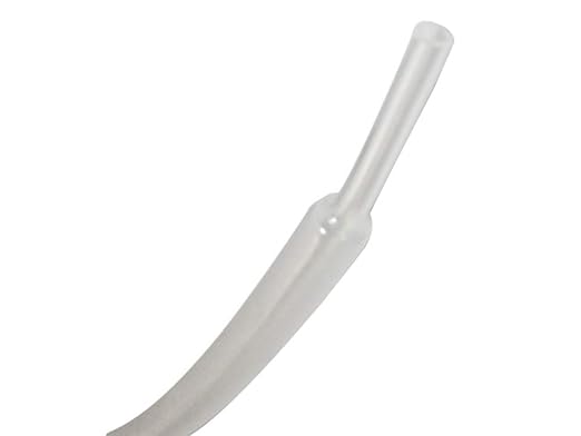 Kable Kontrol Heat Shrink Tubing - 3/64” Inch - 10' Ft Long, Clear Polyolefin - 2:1 Industrial Shrink Tube & Cable Sleeve for Electrical Wire Insulation - Rated for 600 V