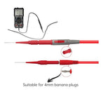 Test Probes Insulation Piercing Needle, Yosoo Sharp Stainless Steel Needle Tipped Tip Multimeter Probes Test Leads Flexible Silicon Back Probe Pin for Multimeters 1 Pair