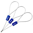 Tamper Proof Security Cable Tags for Truck Trailer Pull-Tite Metal Shipping Seals Numbered Padlock Seals for Container(Pack of 2000 pcs, Blue)