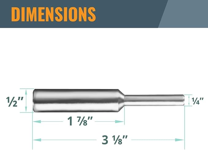 POWERTEC 72092 Solid Router Template Bushing Guides and Centering Pin with Cone, 5/16 to 1 Inch Bushings Fits All Porter Cable Style Router Sub Bases. Perfect for Precision Woodworking