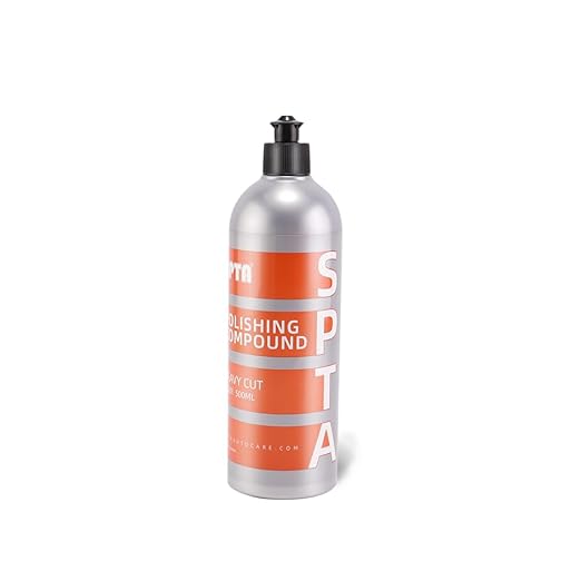 SPTA Polishing Compound Car Scratch & Swirl Remover Rubbing Compound & Finishing Polish Buffing Compound Swirl Remover for Cars Automotive Paint Correction (16oz Heavy Cut Polishing Compound)