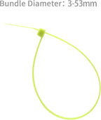 XINGO 1000 PCS 8 inch Cable Zip Ties, 18lb Strength, Small Tie Wraps Self-Locking Nylon Zip Ties for Indoor and Outdoor Use (Apple Green)
