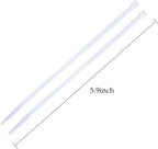 URBEST 100 Pcs Self Locking Wire Cable Zip, Tie Fasten Wrap 6 Inch Nylon Zip Tie (100, White)
