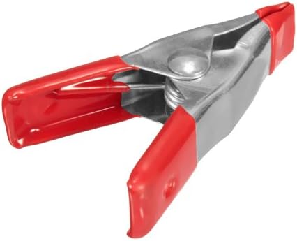 Wideskall® 2" inch Mini Metal Spring Clamps w/Red Rubber Tips Clips (Pack of 30)
