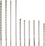 Rotary Hammer SDS Plus Drill Bits & Chisels Set- 20Pcs Concrete Masonry SDS Plus Drill Bits with Portable Plastic Box- SDS Plus Shank Fits Rotary Hammer