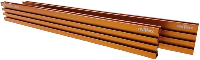 Multi T-Track - 3" Universal T-Track for Woodworking | Anodized Aluminum T Track Fence System | Woodworking Accessories | 36" Fence System (Set of 2) | Orange