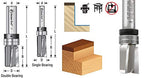Amana Tool 45463-3US Carbide Tipped Up Shear Face Plunge Template Router Bit 3/4 Dia x 1 x 1/2 Inch Shank with Upper Ball Bearing
