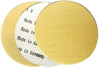 Starcke 6 Inch Gold Hook and Loop Grip Sanding Discs (100 Pack, 400 Grit)