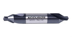 Accusize Industrial Tools (#1-#5), SAE 3/64"-3/16", 6 Pc ANSI M35 (H.S.S. +5% Cobalt) TiAlN Coated Center Drill Bit Set, Inch Sizes, 3500-6001