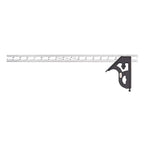 Starrett Steel Combination Square with Square Head - 18" Blade Length, Cast Iron Heads, Reversible Lock Bolt, Scriber, Spirit Level, 4R Graduation Type - 11H-18-4R