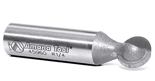 Amana Tool - AMS-557 4-Pc Carbide Tipped Ball End Router Bit Set 1/2" Shank