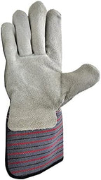 5 Pair Pack Leather Palm Work Gloves Cowhide Leather Suede Finish A Grade Premium