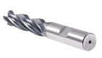 Accusize Industrial Tools 1/2'' Fine Tooth M42 8% Cobalt Tialn Roughing End Mill, 1/2'' Shk Dia, 2'' Flute Length, 4'' Oal, 4 Flute, 1104-0120
