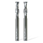 FivePears Up&Down Cut Spiral Router Bits Set for CNC, 1/4 inch Cutting Diameter and 1 inch Cutting Length 1/4 inch Shank Carbide End Mill Router Bit for Wood Carving Engraving Grinding Grooving
