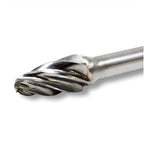 Benchmark Abrasives Ball Shape Premium Tungsten Carbide Burr with 1/4 Inch Shank Aluminum Cut Rotary Tool, Engraving Tool for Non-Metals Shaping Carving (SF-3NF)