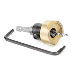 Amana Tool 82 Degree Countersink with Drill Bit Depth Stop and No-Thrust Ball Bearing, 55225, 3/8 D x 3/32 Drill D x 1/4 Inch Quick Release Hex Shank