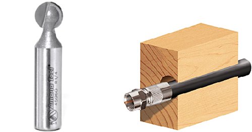 Amana Tool - AMS-557 4-Pc Carbide Tipped Ball End Router Bit Set 1/2" Shank