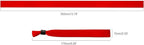 100 Pack Wrist Bands|Red Wristbands for Events|Wristbands for Concerts Festival Admission Party|13.78” x 0.59”