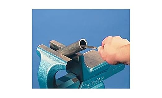 Pferd 10" Half-Round Hand File with Handle, American Pattern, Double Cut, Coarse, 15/16" Width, 9/32" Thickness - Part 11026P