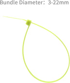 XINGO 1000 PCS 4 inch Cable Zip Ties, 18lbs Strength, Small Tie Wraps Self-Locking Nylon Zip Ties for Indoor and Outdoor Use (Apple Green)