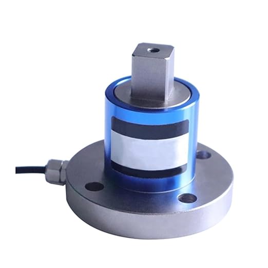 Reaction Torque Sensor 2-2000 Nm, Flange to Square Drive, High Precision Torque Transducer for Testing & Calibration (Output Signal: 0-10V(Equip Transmitter), 50 Nm)