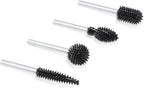 Kutzall 4-Piece Rotary Burr Kit - 1⁄8" Shaft, Very Coarse - Wood Carving Bits for Dremel, Foredom, Ryobi, DeWalt, Milwaukee Tools - Structured Tungsten Carbide