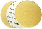 Starcke Premium 6 Inch No Hole Hook and Loop Grip Sanding Discs - Gold Aluminum Oxide - for Wood, Auto Body, Paint, Primer, Metal, and Plastics (50 Pack, 220 Grit)