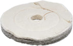 Benchmark Abrasives 6" Flannel Cushion Sewn Buffing Polishing Wheel for Bench Grinder with 1/4" Mandrel, for Polishing Finishing Smoothing on Aluminum, Stainless Steel (Flannel Cushion)