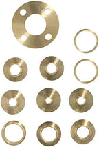 BTER Router Template Guide Set, 11pcs Solid Brass Template Guide Bushing Set, Portable Router Guide Bushing Kit with Carrying Case, Lock Nuts & Template Guide Adapter for Hinge Routing, Dovetailing