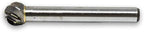 Benchmark Abrasives Ball Shape Premium Tungsten Carbide Burr with 1/4 Inch Shank Aluminum Cut Rotary Tool, Engraving Tool for Non-Metals Shaping Carving (SD-3NF)