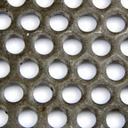 A36 Carbon Steel Perforated Sheet, Unpolished (Mill) Finish, Hot Rolled, Staggered 0.25" Holes, ASTM A36, 0.06" Thickness, 16 Gauge, 12" Width, 48" Length, 0.5625" Center to Center, OnlineMetals