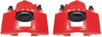 Power Stop Caliper Set for Chevrolet Dodge GMC Select Models Front Pair of High-Temp Red Powder Coated Calipers S4297