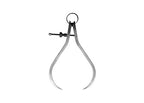 PEC Tools Outside Spring Caliper, Quick Nut, Caliper Measuring Tool, Suitable for Woodworking Lathe Projects (4 inches)