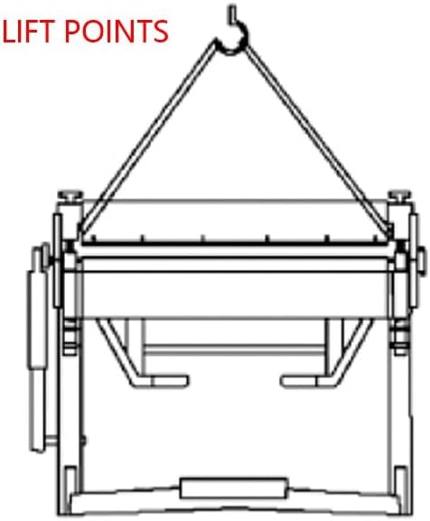 KAKA INDUSTRIAL Pan and Box Brake, 40-Inch Sheet Metal Brake Machine with Fingers, 12-Gauge Mild Steel Capacity Box and Pan Brake with Foot Clamp PBB-4012
