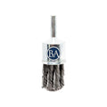 Benchmark Abrasives 3/4" Knot Wire End Brush for Aluminum, Concrete, Cleaning deburring on Cast Iron, Steel, Titanium, Nickel, 1/4" Shank for Rotary Tools - Carbon Steel