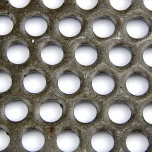 OnlineMetals A36 Carbon Steel Perforated Sheet, Unpolished (Mill) Finish, Hot Rolled, Staggered 0.1875" Holes, ASTM A36, 0.06" Thickness, 16 Gauge, 12" Width, 24" Length, 0.25" Center to Center