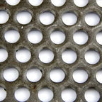 OnlineMetals A36 Carbon Steel Perforated Sheet, Unpolished (Mill) Finish, Hot Rolled, Staggered 0.0625" Holes, ASTM A36, 0.036" Thickness, 20 Gauge, 12" Width, 48" Length, 0.125" Center to Center