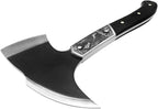 Black Chopping Axe, Full Tang Wooden Handle Wood Splitting and Cutting, Camping Outdoor Hatchet with Sheath, Retro Design for Bushcraft Axes