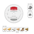 TWIN-TOWN 8-1/4-Inch 60 Teeth ATB Fine Finish Thin Kerf Saw Blade with 5/8-Inch DMK Arbor