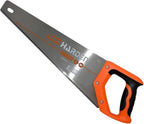 20" Hand Saw – Heavy-Duty High-Carbon Steel Blade, Ultra-Sharp Hardened Teeth, Double-Sided Ground for Faster Cutting, Soft TPR Handle – Ideal for Woodworking & Carpentry