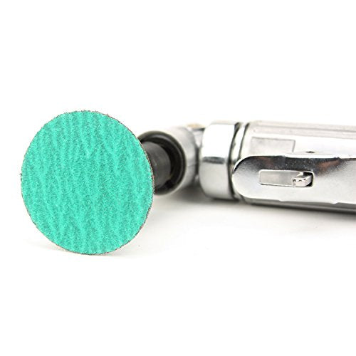 BHA Green Zirconia with Grind Aid Quick Change Sanding Discs Type R Male Roll On, 2" (40 Grit) - 25 Pack