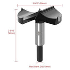 ASNOMY 3-9/16 Inch Forstner Drill Bit, Carbide Tipped Forstner Bit for Hard Wood, Wood Drilling Hole Saw Set Woodworking Hinge Cutter Tool Kits for Plastic Plywood