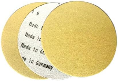 Starcke 6 Inch Gold Hook and Loop Grip Sanding Discs (50 Pack, 40 Grit)