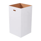 AVIDITI Cardboard Trash Cans and Recycling Bins, 50 Gallon 18"L x 18"W x 36"H (10-Pack) Reusable or Disposable Pop Up Garbage Boxes for Parties, Outdoor Events, Heavy Duty, Plain