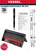PRECISION SCREWDRIVER 36PCS BIT SET(English)