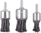 Rocaris 7Pcs Twist Knot Wire Wheel Brush for Drill Crimped Cup Wire Wheels Brush Set for Drill with 1/4-Inch Shank for Rust Removal, Corrosion and Scrub Surfaces